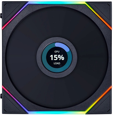 Вентилятор для корпуса Lian Li Uni Fan TL Wireless LCD 120 ARGB Reverse Blade, Black (12RTLLCD1W1B)