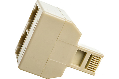 Разветвитель  US-12 RJ45 8P8C (джек) -> 2x8P8C (розетки) (US-12)