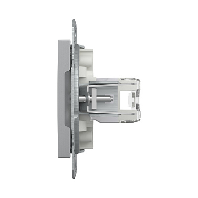 Розетка компьютерная SE EPH4700161 Asfora RJ45 кат.6e механизм алюминий (EPH4700161)