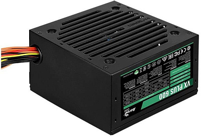 Блок питания, Aerocool, VX-600 PLUS, 600W, ATX, Чёрный (VX-600 PLUS)