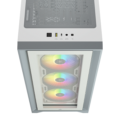 Корпус Corsair iCUE 4000X RGB белый (CC-9011205-WW)