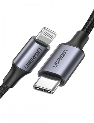 Кабель Ugreen US304 Lightning To Type-C 2.0 Male Cable 1M (60759)