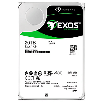 Жесткий диск HDD 20TB Seagate EXOS X24, 3.5", SATA III (ST20000NM002H)