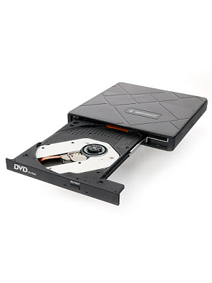 Внешний оптический привод Gembird DVD-USB-04 black, box (DVD-USB-04)