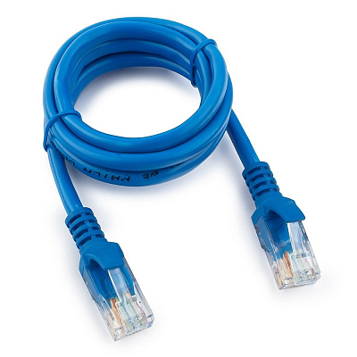Патч-корд Cablexpert PP10-0.5M/B, 0.5m, UTP 5e-Cat, синий (PP10-0.5M/B)