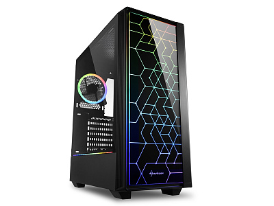 Корпус ПК без БП Sharkoon RGB LIT100 