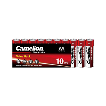 Батарейка CAMELION Plus Alkaline LR6-SP10-DA 10 шт. в плёнке (LR6-SP10-DA)