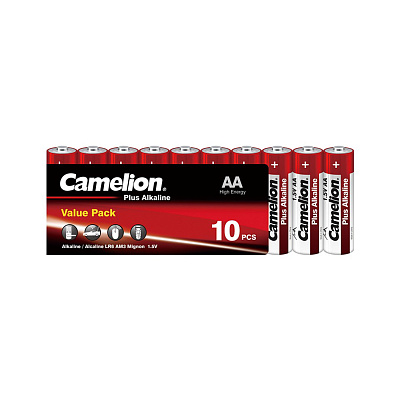 Батарейка CAMELION Plus Alkaline LR6-SP10-DA 10 шт. в плёнке (LR6-SP10-DA)