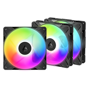 Кулер для корпуса ARCTIC P14 Pro Reverse ARGB 3 Pack, Black (ACFAN00327A)