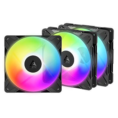 Кулер для корпуса ARCTIC P14 Pro Reverse ARGB 3 Pack, Black (ACFAN00327A)