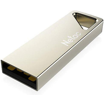 USB флеш-накопитель 16GB 2.0 Netac U326 NT03U326N-016G-20PN серебристый (NT03U326N-016G-20PN)