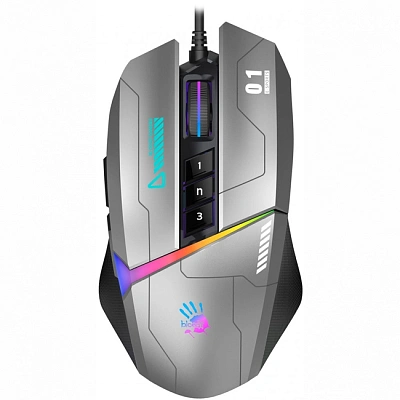 Мышь A4Tech Bloody W60 Max Activated, Gun Grey, (W60 MAX/GUN GREY)