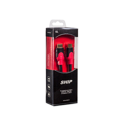 Интерфейсный кабель HDMI-HDMI SHIP SH6016-1.5B 30В Блистер (SH6016-1.5B)