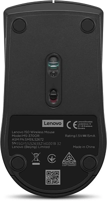 Мышь Lenovo 150, Black, Wireless, Optical, USB (GY51L52638)