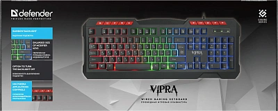 Клавиатура Defender Vipra GK-586 - Black (45589)
