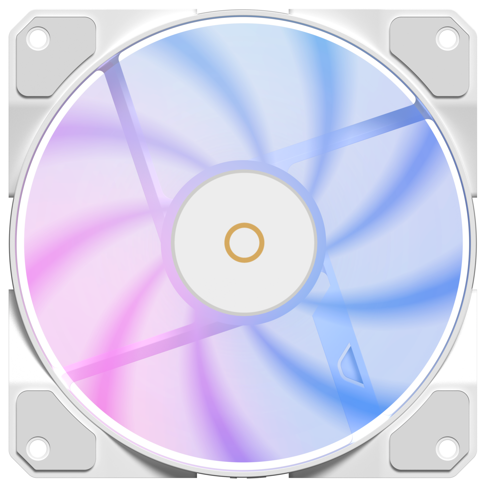 Вентилятор для корпуса Ocypus Beta F12 WH ARGB REVERSE BLADE, Белый (Beta-F12-WH1AM01X-GL)