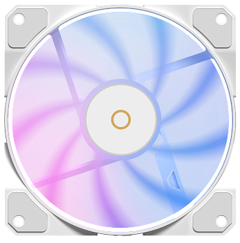 Вентилятор для корпуса Ocypus Beta F12 WH ARGB REVERSE BLADE, Белый (Beta-F12-WH1AM01X-GL)