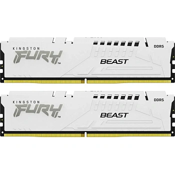 Комплект оперативной памяти Kingston Fury Beast Beast White EXPO DDR5 DIMM 32Gb KIT (2x16Gb) 6000MHz (KF560C36BWE2K2-32)