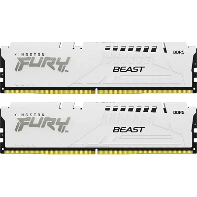 Комплект оперативной памяти Kingston Fury Beast Beast White EXPO DDR5 DIMM 32Gb KIT (2x16Gb) 6000MHz (KF560C36BWE2K2-32)