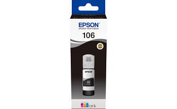 Контейнер с черными водорастворимыми фото-чернилами Epson C13T00R140 106 EcoTank Photo BK Ink Bottle (C13T00R140)