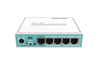 Маршрутизатор Mikrotik HEX LITE RB750R2, 10/100M, 5 Port (RB750R2)