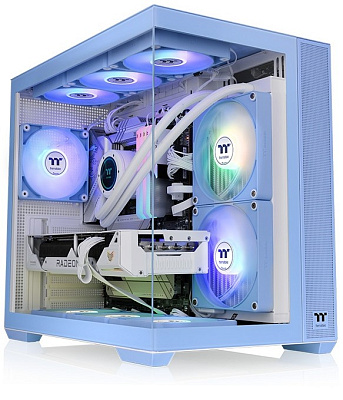 Компьютерный корпус Thermaltake View 380 TG ARGB - Hydrangea Blue (CA-1Z2-00MFWN-00)