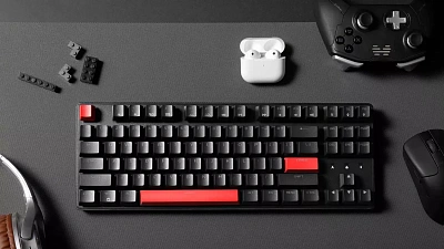 Клавиатура механическая Lemokey  X1 87Key, Keychron Red, черный (Lemokey  X1, Keychron Red)