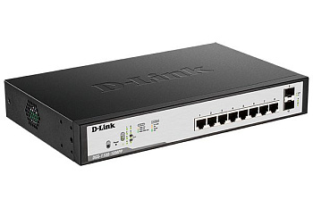 Настраиваемый коммутатор EasySmart с 8 портами 10/100/1000Base-T и 2 портами 1000Base-X SFP  (DGS-1100-10MPP/B1A) Настраиваемый коммутатор EasySmart с 8 портами 10/100/1000Base-T и 2 портами 1000Base-X SFP  (DGS-1100-10MPP/B1A)