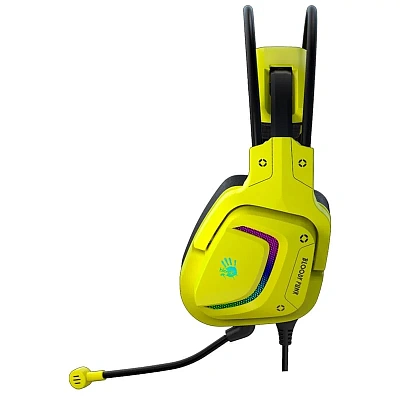 Гарнитура A4Tech Bloody G575, 2m,USB,LED,Punk Yellow (G575/PUNK YELLOW)