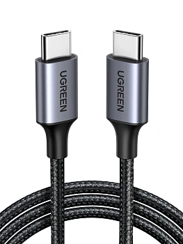 Кабель UGREEN USB C - USB C, 480Mbps, 60W, 1m, L501 (35465) 