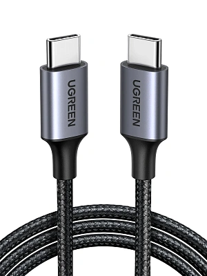 Кабель UGREEN USB C - USB C, 480Mbps, 60W, 1m, L501 (35465) 