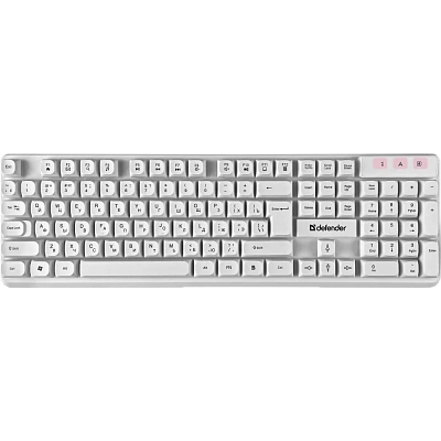 Клавиатура Defender Milan C-992, White, + мышь, (45994)
