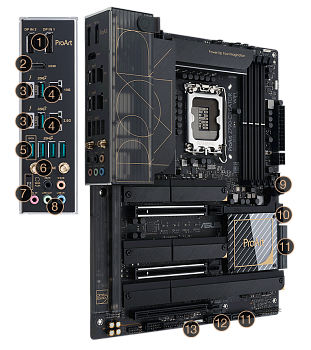 Материнская плата ASUS PROART Z790-CREATOR WIFI ATX (PROART Z790-CREATOR WIFI) - 182633 (90MB1DV0-M0EAY0) Материнская плата ASUS PROART Z790-CREATOR WIFI ATX (PROART Z790-CREATOR WIFI) - 182633 (90MB1DV0-M0EAY0)