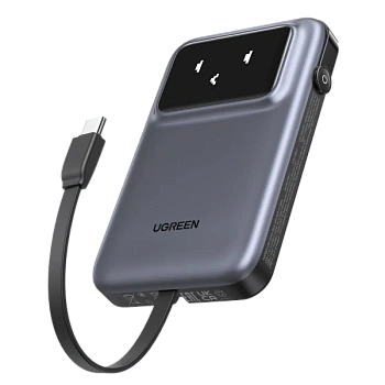 Портативный внешний аккумулятор Ugreen PB511, 10000 mAh, Black (35603B)