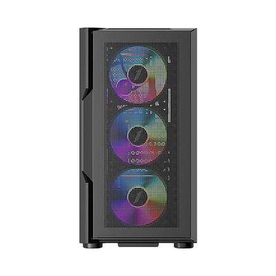 Компьютерный корпус 1STPLAYER T7-P BLACK (T7-P-BK-4F7)