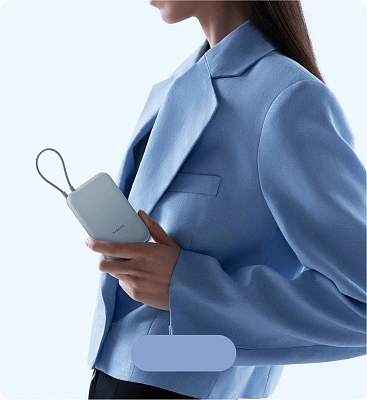 Power bank Xiaomi P15ZM, 10000 mAh, 22.5W, USB Type-C, USB, Ice Blue (BHR9073GL)