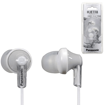 Наушники-вкладыши проводные Panasonic RP-HJE118GUS  (RP-HJE118GUS)