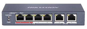 Коммутатор Hikvision DS-3E0106P-E/M(B) (DS-3E0106P-E/M(B))