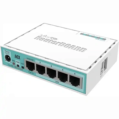 Маршрутизатор индустриальный MikroTik hEX (RB750Gr3)