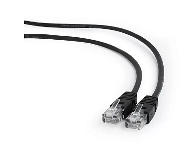 Патч-корд RJ-45 5е cat Cablexpert PP12-7.5M/BK, UTP, 7.5m, Black (PP12-7.5M/BK)