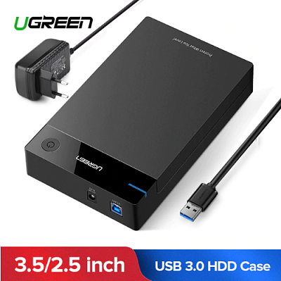 Корпус внешнего жесткого диска UGREEN USB 3.0 SATA 3.5" US222 (50422) 