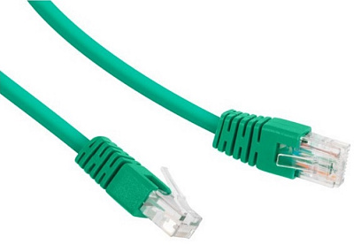 Патч-корд UTP Cablexpert PP12-3M/G кат.5e, 3м, литой, многожильный (зелёный) (PP12-3M/G)