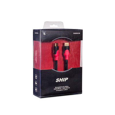 Интерфейсный кабель HDMI-HDMI SHIP SH6016-5B 30В Блистер (SH6016-5B)