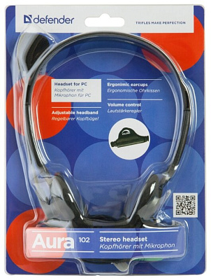 Наушники с микрофоном Defender Aura 102 (63102)