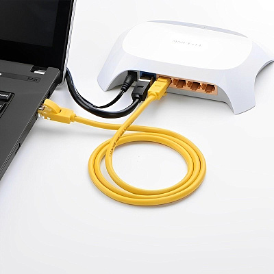 Сетевой кабель Ugreen Cat 5e U/UTP 2m - Yellow (11231)