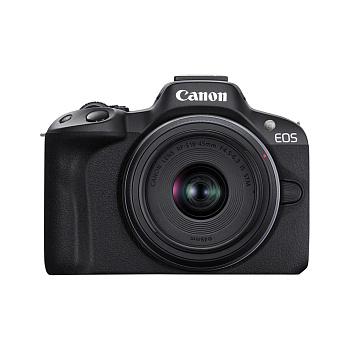 Цифровой фотоаппарат CANON EOS R50 + RF-S 18-45 mm IS STM Black (5811C033)