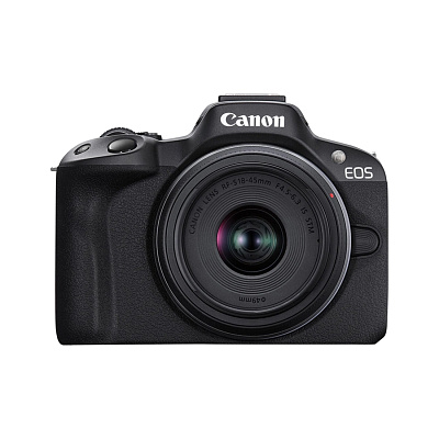 Цифровой фотоаппарат CANON EOS R50 + RF-S 18-45 mm IS STM Black (5811C033)