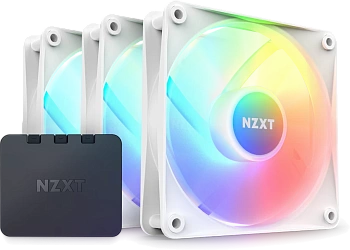 Комплект кулеров для компьютерного корпуса NZXT F120 RGB Core White 3в1 (RF-C12TF-W1)
