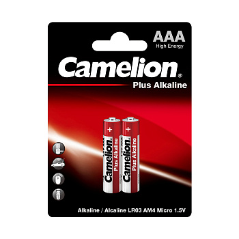 Батарейка CAMELION Plus Alkaline LR03-BP2 2 шт. в блистере (LR03-BP2)