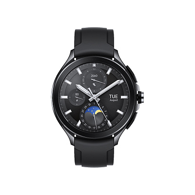 Смарт часы Xiaomi Watch 2 Pro-Bluetooth Black Case with Black Fluororubber Strap (M2234W1)
